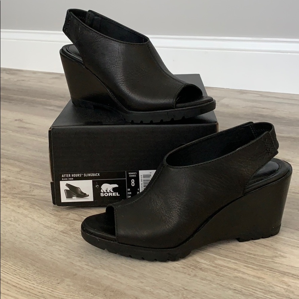 Sorel sling back sandals